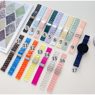 20mm 22mm Candy Color Plastic สายนาฬิกา Huawei watch GT3 / GT 3 pro/ GT2 / GT2 Pro/GT2E สาย Galaxy Watch 4 สายนาฬิกา Galaxy Watch 5 Strap Amazfit Bip 3 pro สาย Amazfit Bip U pro สาย GTS3 / GTS2 / GTS / Amazfit gts 2 mini สา ยAmazfit GTS 4 mini Strap