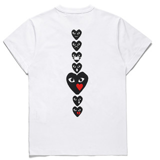 ใหม่ play comme des garcons CDG เสื้อยืดลําลอง แขนสั้น ลายพราง สําหรับผู้ชาย ผู้หญิง