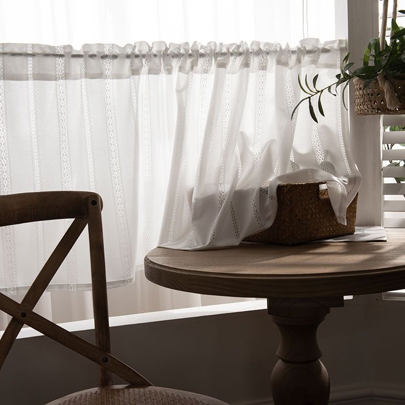 แนะนำ ผ้าม่าน กระเป๋าคัน ผ้าม่านสั้น Windows Valance โรแมนติก Cafe ห้องครัวผ้าม่านสั้นกึ่ง Sheer Elegant Valances หน้าต่างประตูตู้ตกแต่ง Short帘 ราคาพิเศษ มีเก็บเงินปลายทาง