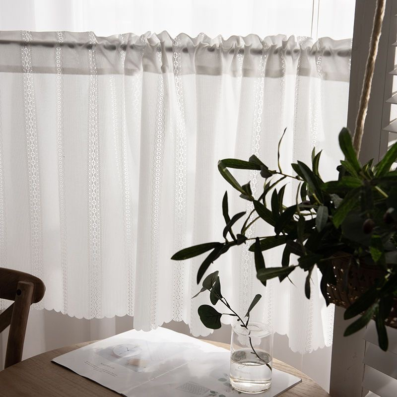 แนะนำ ผ้าม่าน กระเป๋าคัน ผ้าม่านสั้น Windows Valance โรแมนติก Cafe ห้องครัวผ้าม่านสั้นกึ่ง Sheer Elegant Valances หน้าต่างประตูตู้ตกแต่ง Short帘 ราคาพิเศษ มีเก็บเงินปลายทาง