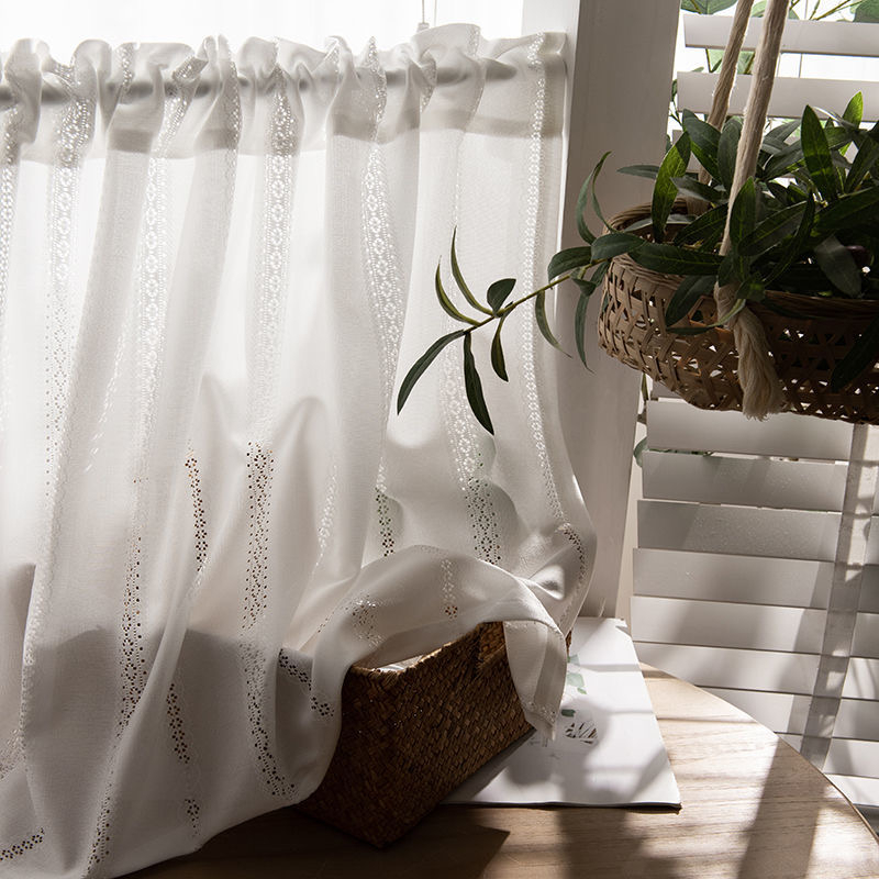 แนะนำ ผ้าม่าน กระเป๋าคัน ผ้าม่านสั้น Windows Valance โรแมนติก Cafe ห้องครัวผ้าม่านสั้นกึ่ง Sheer Elegant Valances หน้าต่างประตูตู้ตกแต่ง Short帘 ราคาพิเศษ มีเก็บเงินปลายทาง