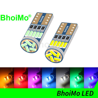 Bhoimo หลอดไฟ Led 15smd T10 4014 W5W 194 168 ติดป้ายทะเบียนรถยนต์ DC12V