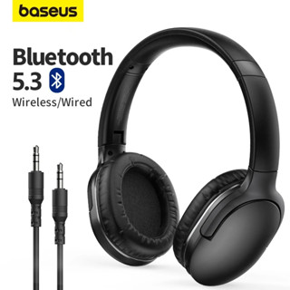 Baseus D02 ชุดหูฟังสเตอริโอไร้สายบลูทูธ 5.0 Hifi พับได้สําหรับเล่นกีฬา