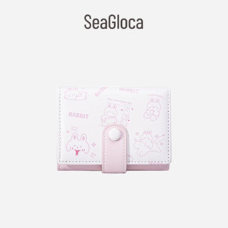 Seagloca ใหม่ กระเป๋าสตางค์ หนัง PU ใบสั้น พับได้ หลายใบ สําหรับผู้หญิง No 1562