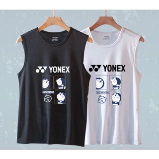 Yonex เสื้อกีฬาแบดมินตัน แขนกุด ระบายอากาศ ซับเหงื่อ แห้งเร็ว ใส่สบาย เหมาะกับฤดูร้อน สําหรับผู้ชาย และผู้หญิง 2023