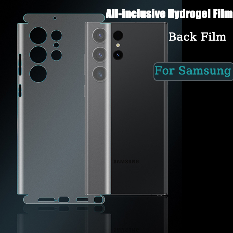 SAMSUNG ฟิล์มไฮโดรเจลสําหรับsamsung Galaxy S25 S24 S23 S22 หมายเหตุ 20 Ultra S25 + Plus 5Gฟิล์มป้องกันป้องกันหน้าจอสําหรับGalaxy S25Ultraไม่มีแก้ว
