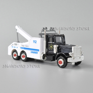 โมเดลรถบรรทุกกู้ภัย Peterbilt 359 Wrecker Rescue Trailer ขนาด 1:72 ของเล่นสําหรับเด็ก