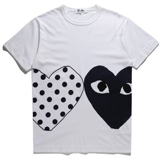 ใหม่ play comme des garcons CDG เสื้อยืดลําลอง แขนสั้น ลายพราง สําหรับผู้ชาย ผู้หญิง