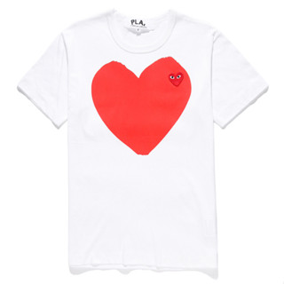 ใหม่ play comme des garcons CDG เสื้อยืดลําลอง แขนสั้น ลายพราง สําหรับผู้ชาย ผู้หญิง