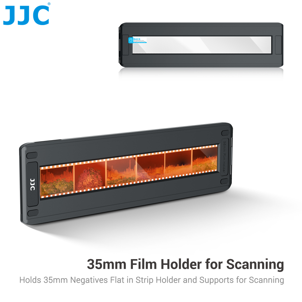 JJC 35mm ที่ยึดฟิล์มเนกาทีฟสำหรับการสแกนเพื่อยึดฟิล์มเนกาทีฟ 35 มม. แบบแบนในที่ยึดแถบบนเครื่องสแกนแบบแท่นมาตรฐานพร้อมไฟพื้นหลัง / หน่วยความโปร่งใส