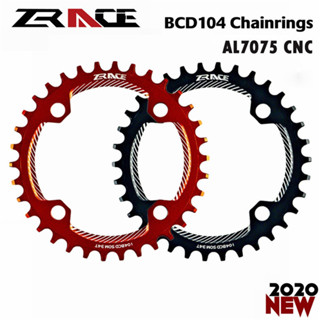 Zrace ใบจานหน้า BCD104 32T 34T 36T 38T กว้าง แคบ AL7075 CNC สําหรับ MTB 104BCD 2023