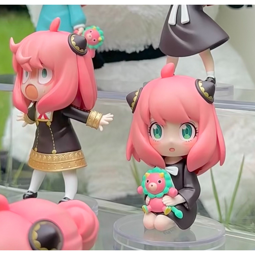 ของแท้POPMART Spy x FAMILY ซีรีส์ชีวิตประจําวันของ Anya ยืนยันรูปตุ๊กตาเครื่องประดับของขวัญ