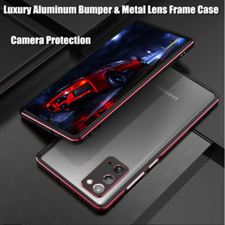 Samsung Galaxy Note 20 Ultra Metal Frame Aluminum Bumper Case For Note20 Ultra Shell Protective Metal Lens Frame Cover