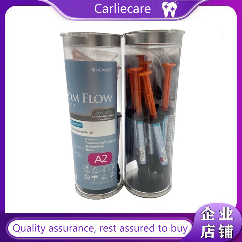 Tcom อุปกรณ์ทันตกรรม คอมโพสิตเรซิ่น ไหลได้ 1 ชิ้น 6 ชิ้น Light cured flow resin