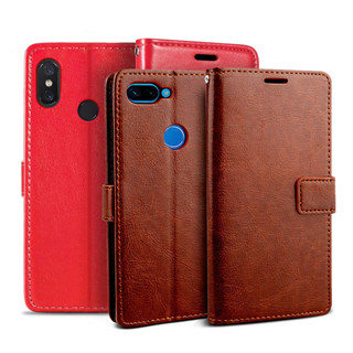 เคสโทรศัพท์หนัง ฝาพับ กันกระแทก 360 องศา พร้อมช่องใส่บัตร สําหรับ Xiaomi Mi 8 A2 Lite 8se Redmi S2 Y2 Note 5 6 Pro