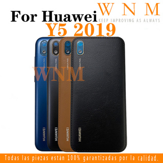 ฝาครอบแบตเตอรี่ด้านหลัง พร้อมกรอบเลนส์ สําหรับ Huawei Y5 2019 AMN-LX1 AMN-LX2 AMN-LX3