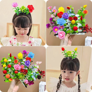 กิ๊บติดผม รูปดอกไม้จําลอง ขนาดเล็ก สําหรับตกแต่งผม cute