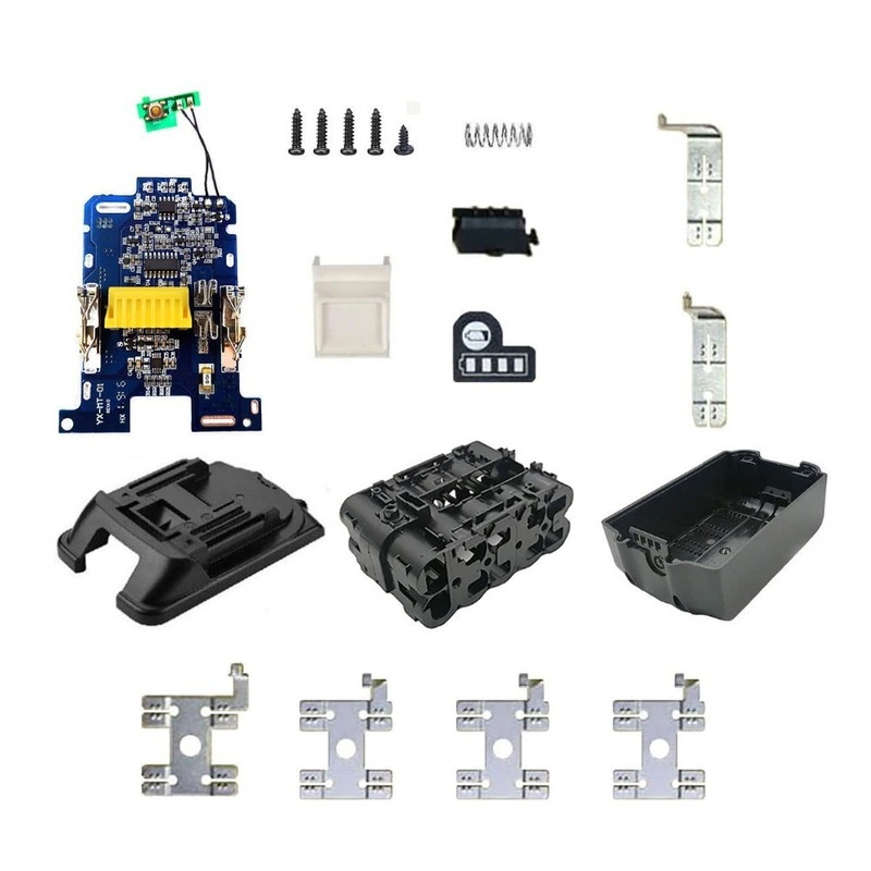 Li-ion แบตเตอรี่ชาร์จป้องกันแผงวงจรกล่องป้ายสําหรับ Makita 18V BL1830 3.0Ah 5.0Ah LED แบตเตอรี่ตัวบ่งชี้
