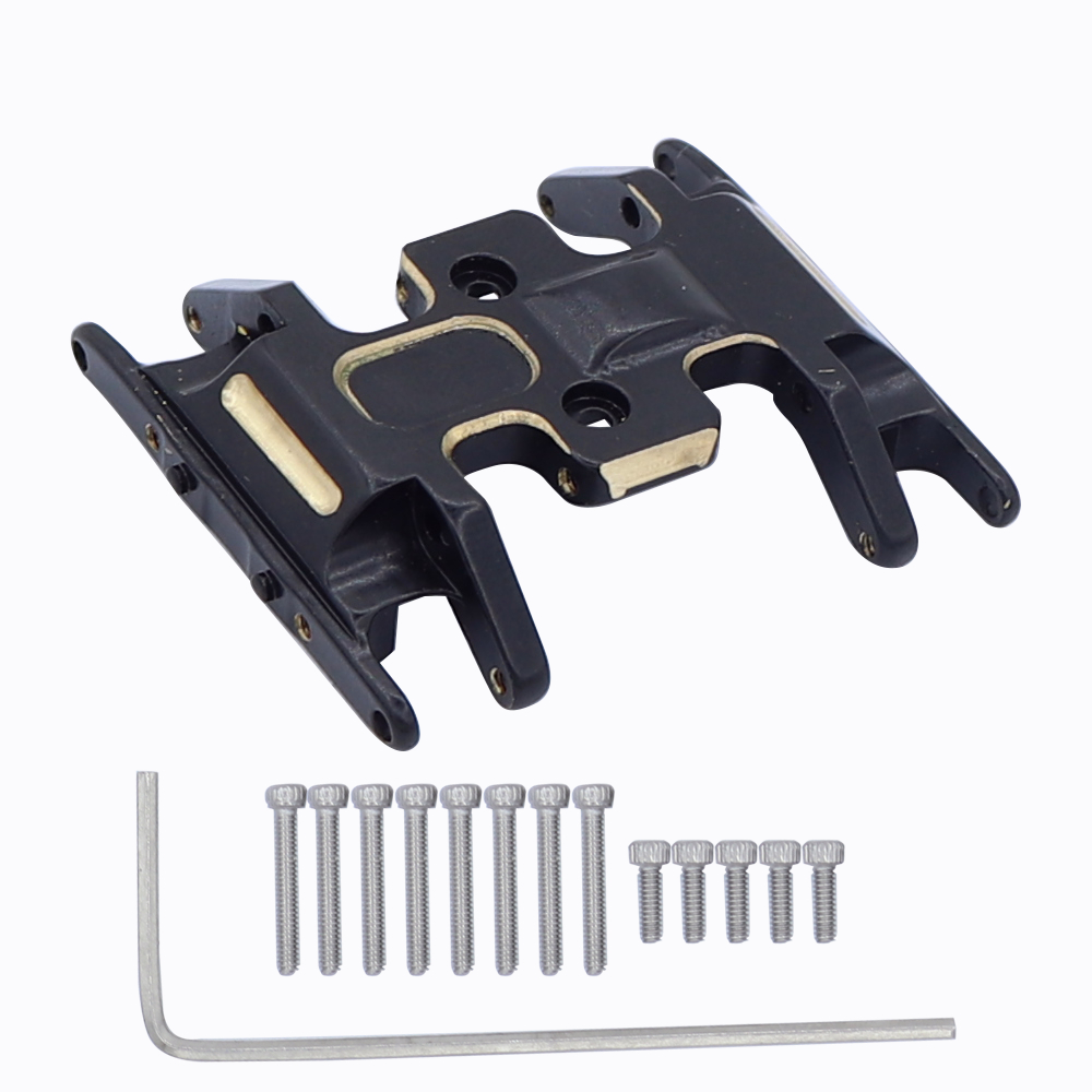 ทองเหลืองเกียร์แผ่นด้านล่างแผ่นลื่นไถลสําหรับ 1/24 Axial SCX24 90081 AXI00001 AXI00002 AXI00004 AXI00005 AXI00006 RC Crawler รถอะไหล่อัพเกรด