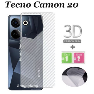 ฟิล์มคาร์บอนไฟเบอร์ 3D สําหรับ Tecno Camon 20 20 Pro 20 Premier 18 18P 18 Premier 16 17 17P 17