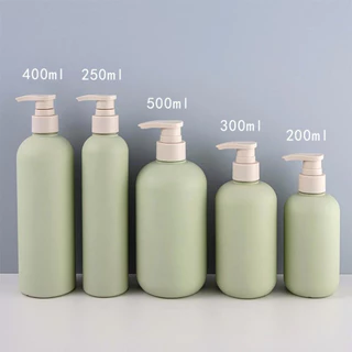 ขวดปั๊มพลาสติกเปล่า สีเขียวอะโวคาโด ขนาด 200 มล. 300 มล. 500 มล. สําหรับใส่เครื่องสําอาง โลชั่น แชมพู