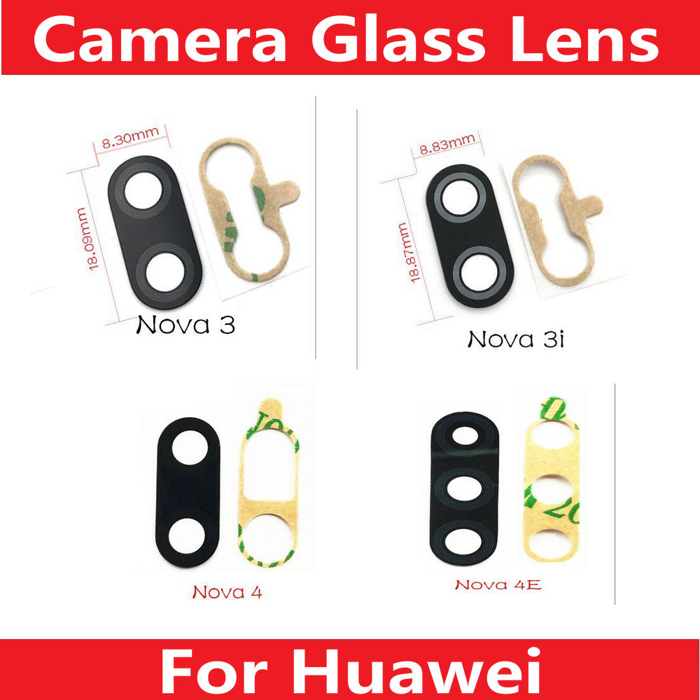 เลนส์กระจกกล้องด้านหลัง สําหรับ Huawei Nova 3 3i 4 4e
