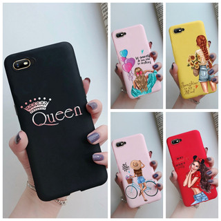 เคสโทรศัพท์มือถือ แบบนิ่ม ลายมงกุฎ ป้องกันกล้อง หรูหรา สําหรับ OPPO A1K Realme C2