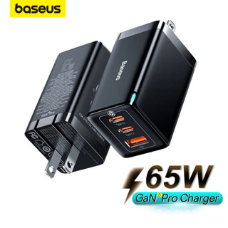 Baseus 65W GaN5 USB Type C ชาร์จ 2C + U อัพเกรด อะแดปเตอร์ชาร์จโทรศัพท์ สําหรับ iPhone 14 13 พร้อม QC3.0 PD ชาร์จด่วน สําหรับแล็ปท็อป Xiaomi