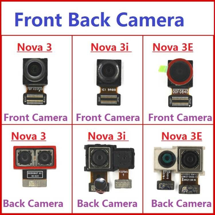 อะไหล่โมดูลกล้องหน้า หลัง แบบเปลี่ยน สําหรับ Huawei Nova 3 3i 3E
