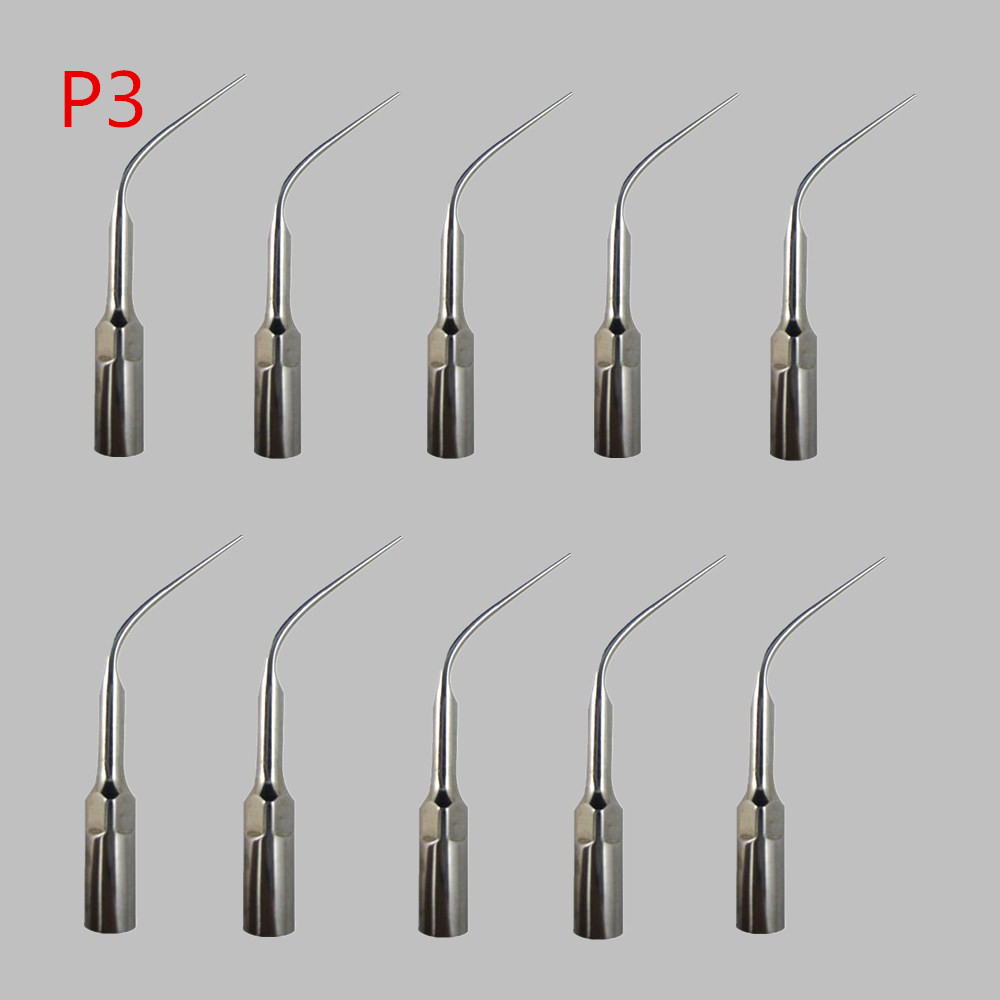 5 ชิ้น/10 ชิ้นทันตกรรม Scaler เคล็ดลับ P3 Fit สําหรับ EMS นกหัวขวาน Ultrasonic Scaler Handpiece เครื