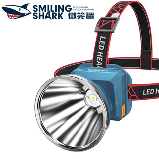 Smilingshark TD8012 ไฟคาดหัว ไฟหน้า led M77 สว่างมาก 3 โหมด ชาร์จ USB กันน้ํา สําหรับตั้งแคมป์ เดินป่า ตกปลา