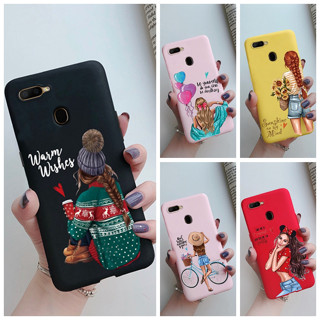 เคสโทรศัพท์มือถือ ซิลิโคนนิ่ม TPU กันกระแทก สีแคนดี้ สําหรับ OPPO A7 A12 A5S CPH1909 CPH1901 CPH2083