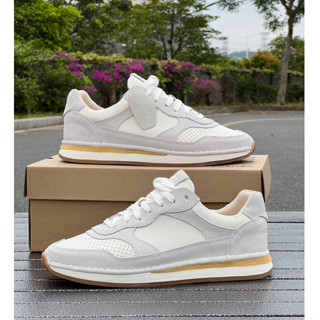 Clarks 2023 ใหม่ รองเท้ากีฬา รองเท้าวิ่งลําลอง แต่งลูกไม้ สําหรับผู้ชาย【CraftRun】