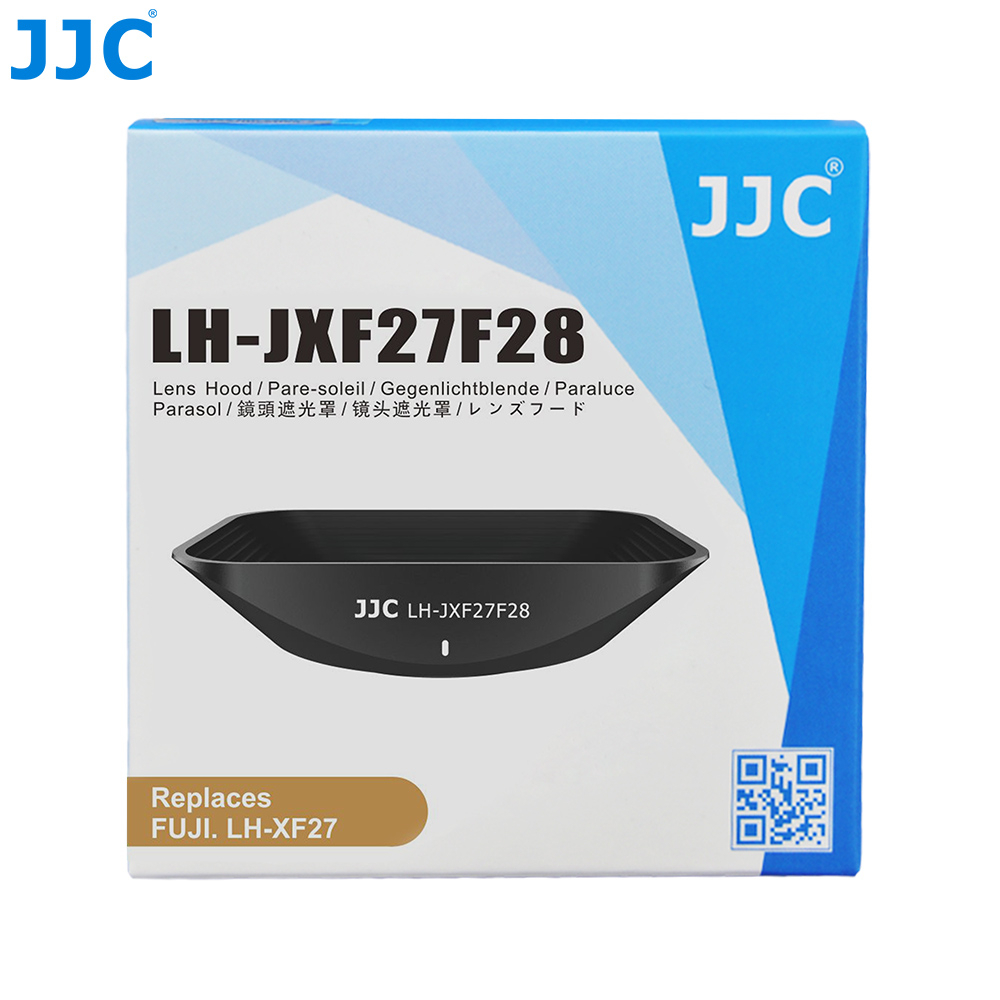 JJC LH-JXF27F28 อลูมิเนียมสแควร์เลนส์เปลี่ยน LH-XF27 สำหรับ Fuji Fujifilm Fujinon XF 27mm F2.8 เลนส์และ XF 27mm F2.8 R WR เลนส์