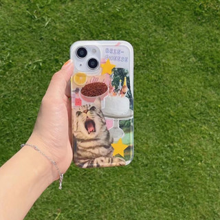 เคสโทรศัพท์มือถือแบบนิ่ม tpu ลายแมวกรีดร้อง สําหรับ iPhone 14 14promax 14pro 11 12 12PRO 12PROMAX 13 13pro 13promax