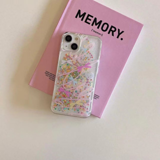 เคสโทรศัพท์มือถือ tpu แบบนิ่ม มีทรายไหล สีสันสดใส สําหรับ iPhone 14 14promax 14pro 11 12 12PRO 12PROMAX 13 13pro 13promax