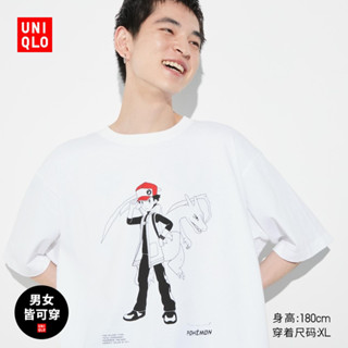 Uniqlo เสื้อยืด แขนสั้น พิมพ์ลาย Pok é Mon (UT) สําหรับผู้ชาย และผู้หญิง