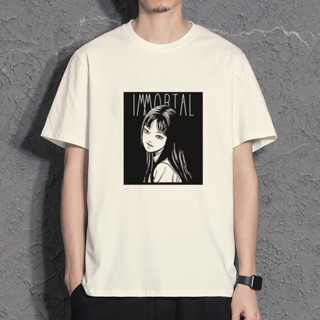 เสื้อยืดแขนสั้น พิมพ์ลาย Kawagami Tomie Junji Ito Hunter Hunter แฟชั่นฤดูร้อน สําหรับผู้ชาย