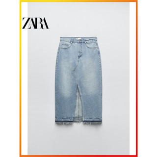 Zara ใหม่ ชุดเดรสยีนยาว TRF สําหรับผู้หญิง 3660090 400