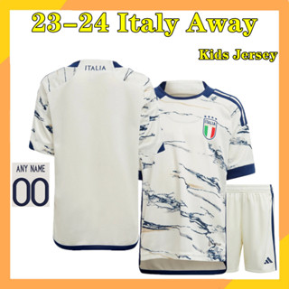 Italy เสื้ออิตาลี เสื้อเด็ก เสื้อฟุตบอล Away เสื้อบอล 23-24 2-13 ปี