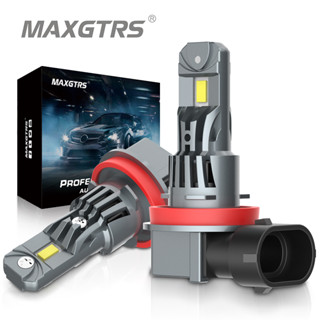 Maxgtrs หลอดไฟหน้ารถยนต์ Led H7 ไร้สาย 20000LM 6000K CSP ขนาดเล็ก สําหรับไฟหน้ารถยนต์ H8 H11 Turbo Led 9005 9006 9012 12V 2 ชิ้น