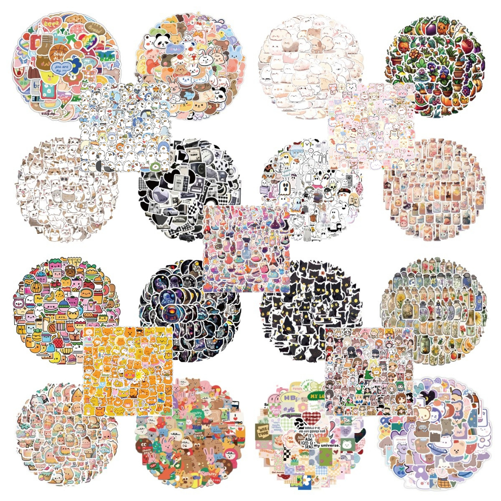 100PCS Original น่ารัก Cate หมีขนมขบเคี้ยวขนาดเล็ก Sized บัญชีมือสติกเกอร์สําหรับกระเป๋าเดินทางเคสโทรศัพท์แล็ปท็อปโน้ตบุ๊ค Decals เด็กของขวัญ