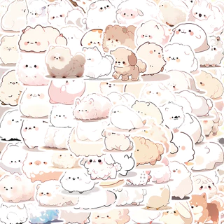 100PCS Original น่ารัก Cate หมีขนมขบเคี้ยวขนาดเล็ก Sized บัญชีมือสติกเกอร์สําหรับกระเป๋าเดินทางเคสโทรศัพท์แล็ปท็อปโน้ตบุ๊ค Decals เด็กของขวัญ