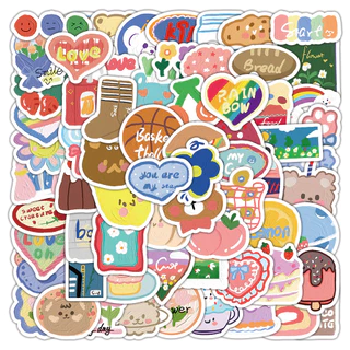 100PCS Original น่ารัก Cate หมีขนมขบเคี้ยวขนาดเล็ก Sized บัญชีมือสติกเกอร์สําหรับกระเป๋าเดินทางเคสโทรศัพท์แล็ปท็อปโน้ตบุ๊ค Decals เด็กของขวัญ