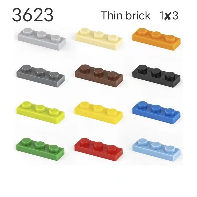 บล็อกตัวต่อเลโก้ 1X3 3623 ขนาดเล็ก ของเล่นเสริมการเรียนรู้เด็ก