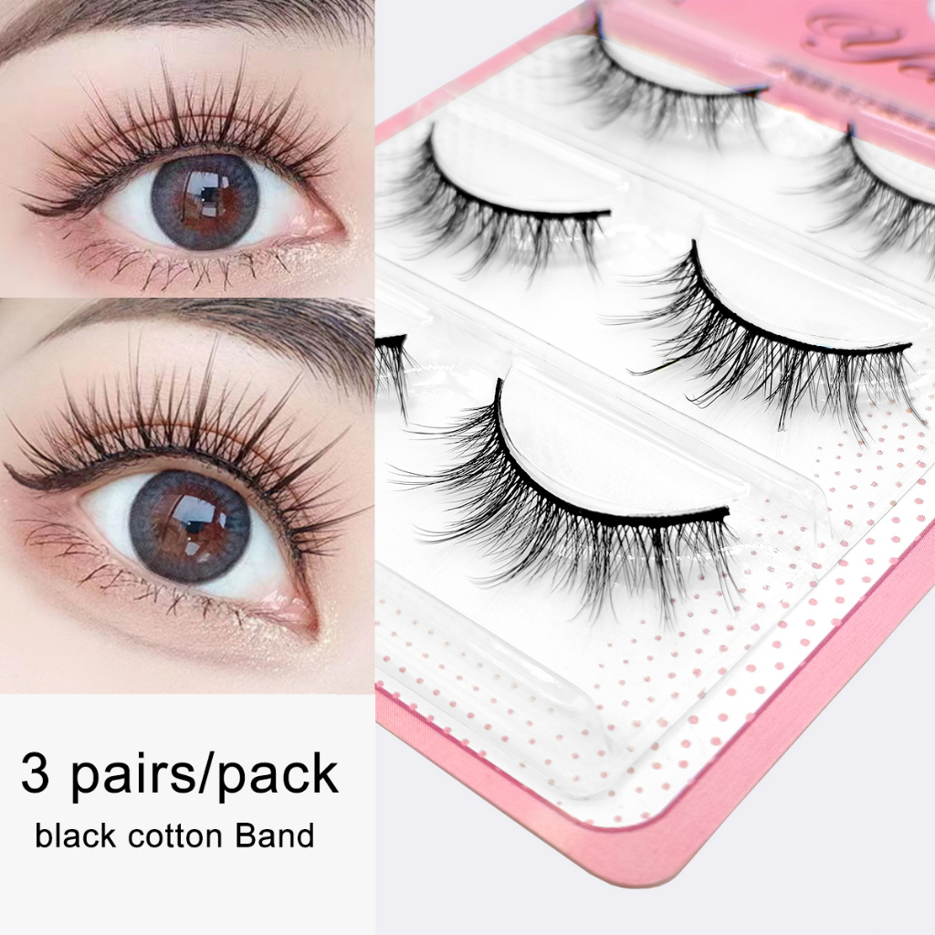 Yelix ขนตาปลอม ขนมิงค์ ดูเป็นธรรมชาติ หลายชั้น 3 คู่ 5 คู่