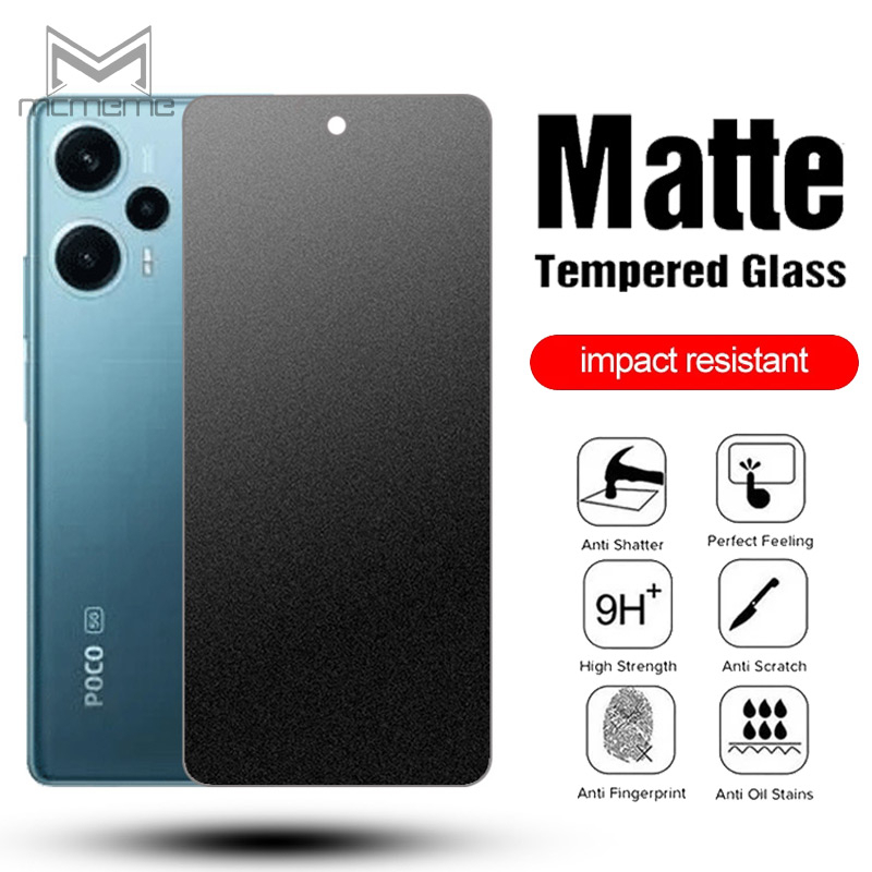กระจกนิรภัยกันรอยหน้าจอ เนื้อแมตต์ 9H สําหรับ Xiaomi POCO F7 X7 C85 C71 C75 C61 C65 F6 F5 X5 X6 M6 M