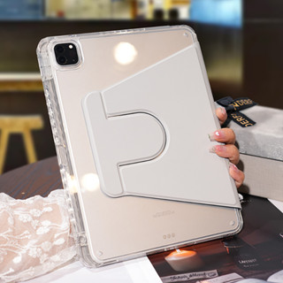 เคสอะคริลิคแข็ง หมุนได้ 360 องศา สําหรับ IPad 9th gen case 8th 7th 10.2 pro 11 12.9 Pro10.5 Air 4 5 10.9 10th gen 6th 9.7 Air321 Mini6 pro 9.7