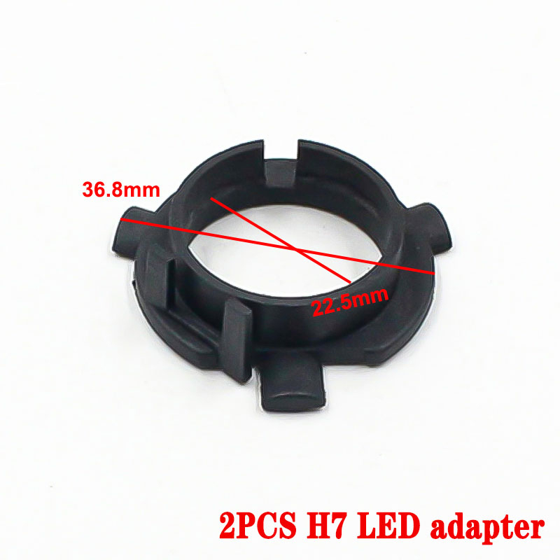 10 ชิ้น K7C T6C H7 LED ไฟหน้าอะแดปเตอร์สําหรับ KIA K3 Mitsubishi Outlander LED ไฟหน้าฐาน H7 อะแดปเตอ