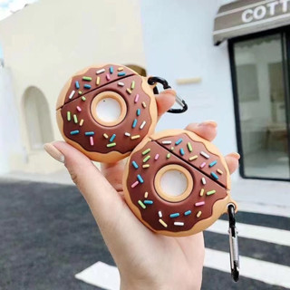 เคสซิลิโคน รูปโดนัท 3D กันตก สําหรับ AirPods 1 2 3 Pro